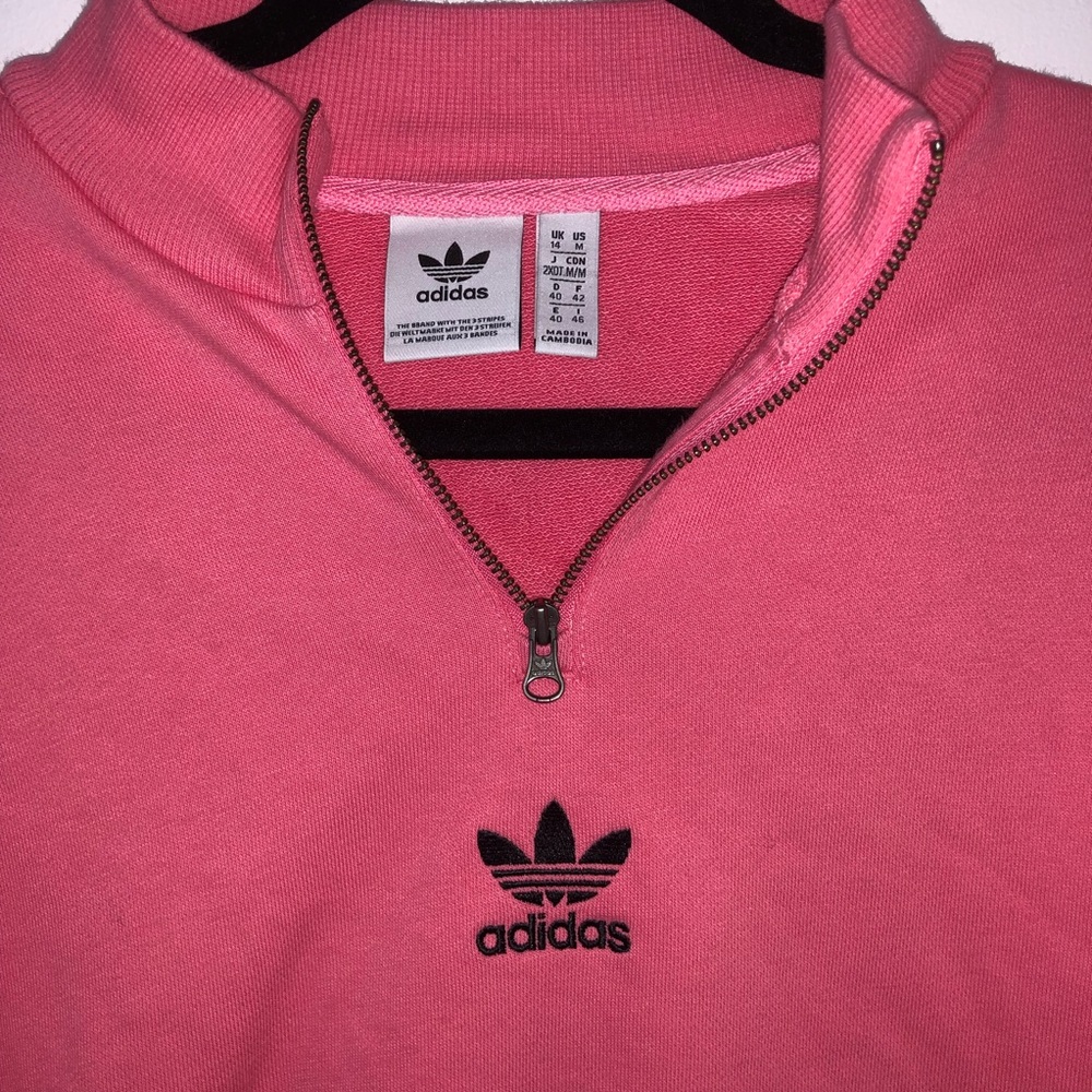 Pink and Orange Adidas Sweatshirt-Urban Outfitters